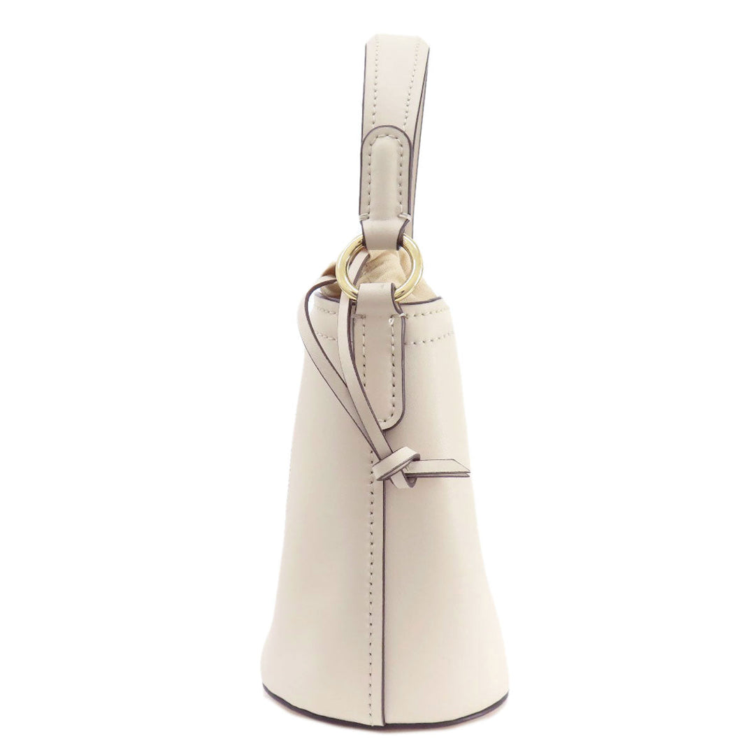 MICHAEL KORS Shoulder Bag leather white 2WAY Women Used Authentic