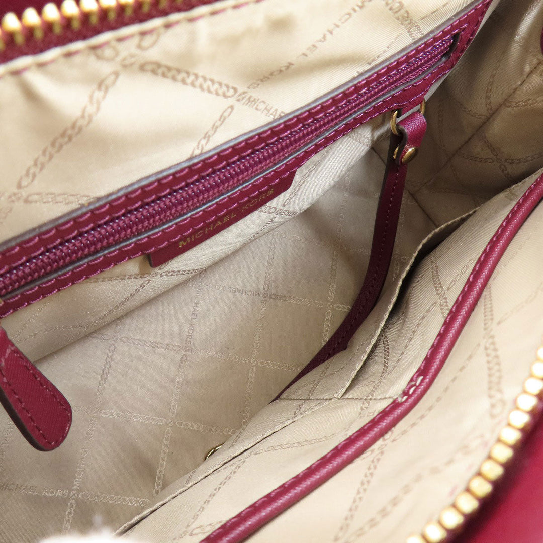 MICHAEL KORS Handbag PVC Red Creo Women Used Authentic