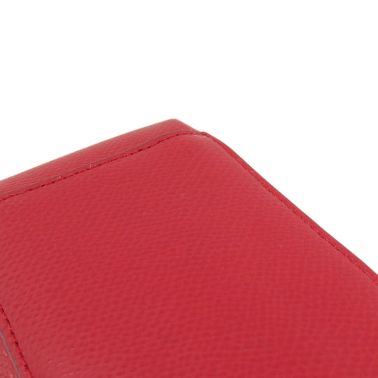 COACH Handbag F36637 leather Red logo 2WAY Women Used Authentic