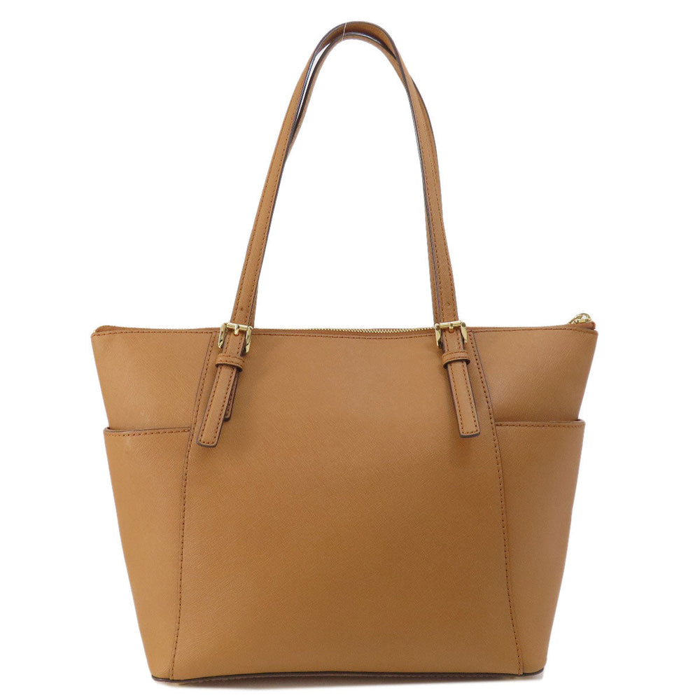 MICHAEL KORS Tote Bag PVC Brown logo Women Used Authentic