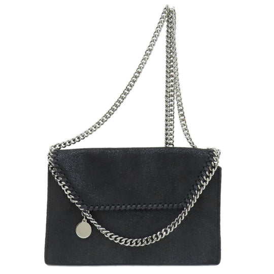 Stella McCartney Shoulder Bag polyester black Falabella Women Used Authentic