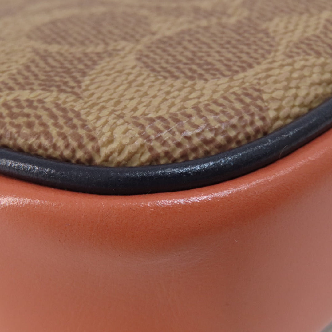 COACH Shoulder Bag 73311 PVC Brown Signature Women Used Authentic