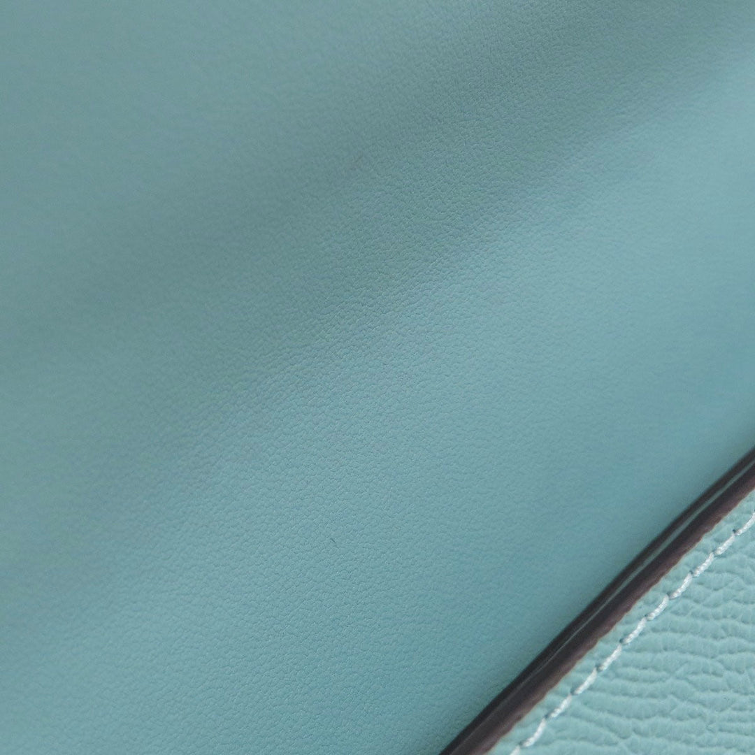 COACH Shoulder Bag C8749 leather blue Long Shoulder Win Crossbody Women Used Authentic