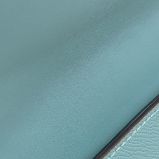 COACH Shoulder Bag C8749 leather blue Long Shoulder Win Crossbody Women Used Authentic