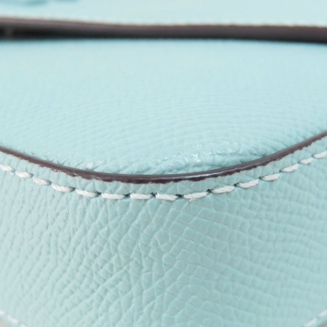 COACH Shoulder Bag C8749 leather blue Long Shoulder Win Crossbody Women Used Authentic