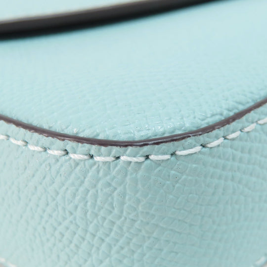 COACH Shoulder Bag C8749 leather blue Long Shoulder Win Crossbody Women Used Authentic