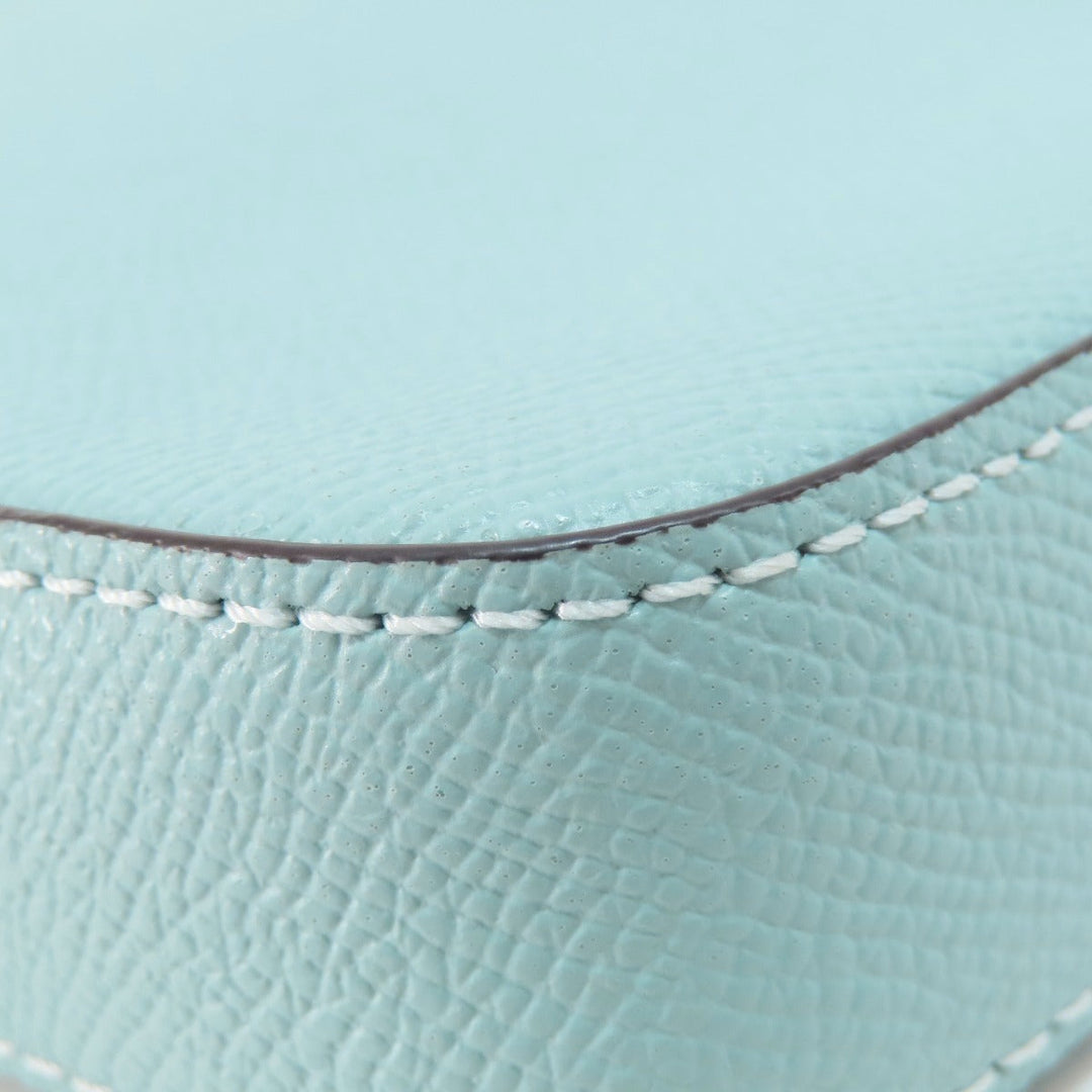 COACH Shoulder Bag C8749 leather blue Long Shoulder Win Crossbody Women Used Authentic