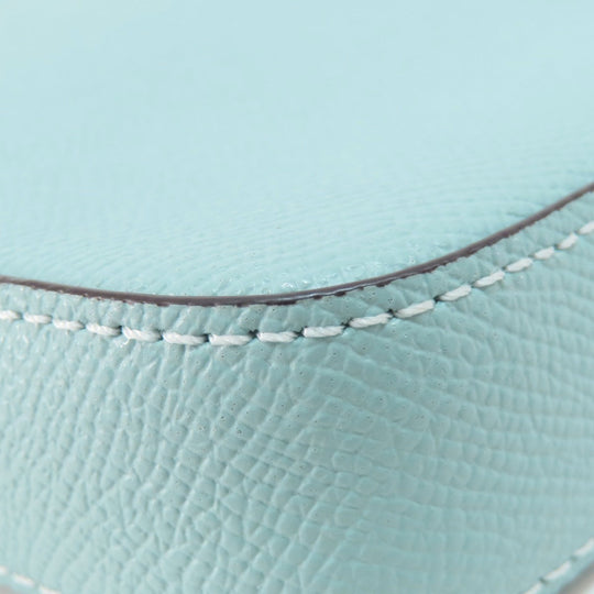 COACH Shoulder Bag C8749 leather blue Long Shoulder Win Crossbody Women Used Authentic