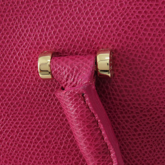 Furla Tote Bag leather pink logo Women Used Authentic