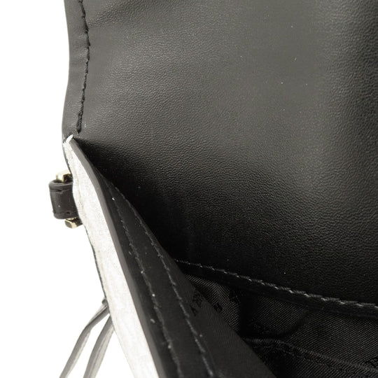 MICHAEL KORS Tote Bag leather black logo Women Used Authentic