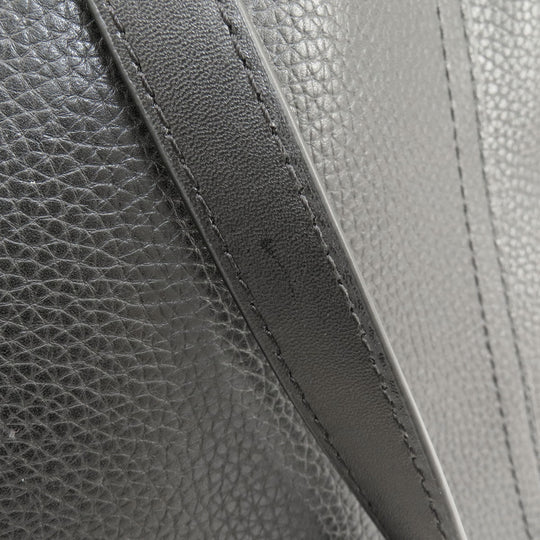 MICHAEL KORS Tote Bag leather black logo Women Used Authentic
