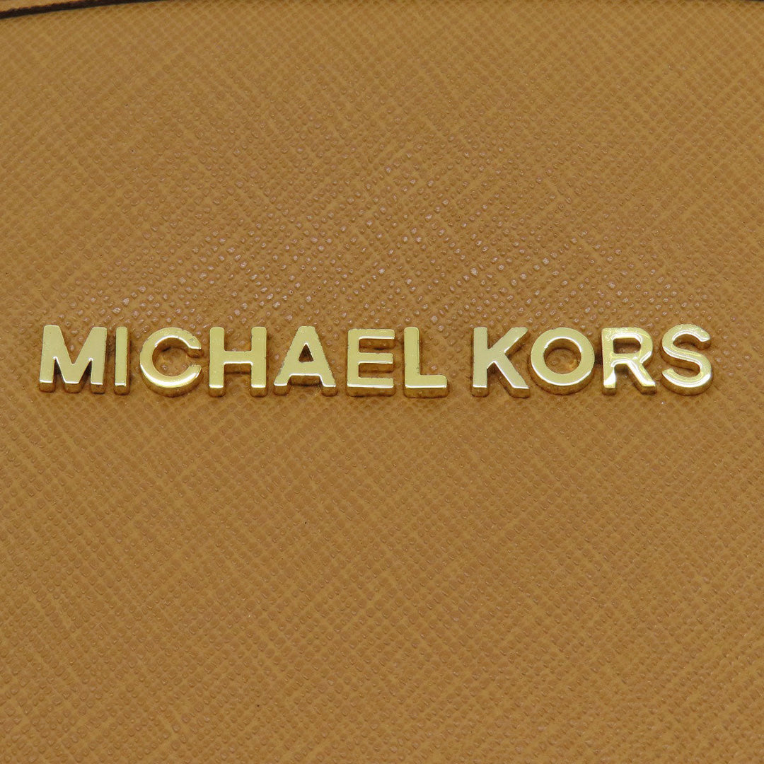 MICHAEL KORS Tote Bag PVC Brown logo Women Used Authentic