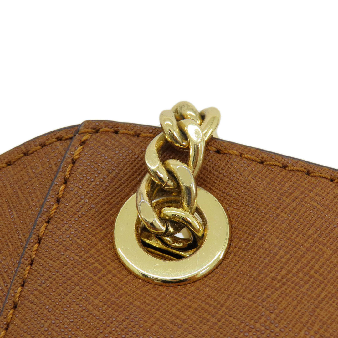 MICHAEL KORS Tote Bag PVC Brown logo Women Used Authentic