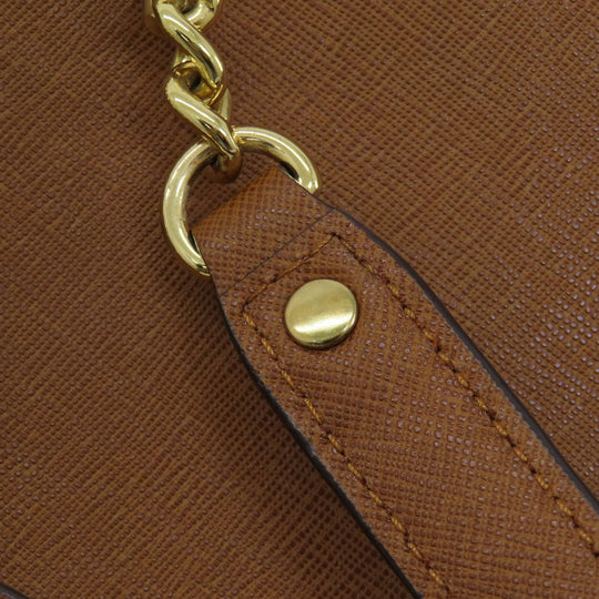 MICHAEL KORS Tote Bag PVC Brown logo Women Used Authentic