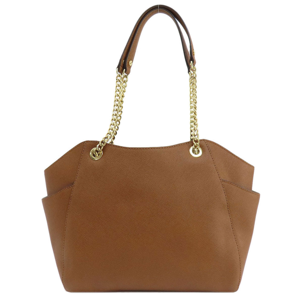 MICHAEL KORS Tote Bag PVC Brown logo Women Used Authentic