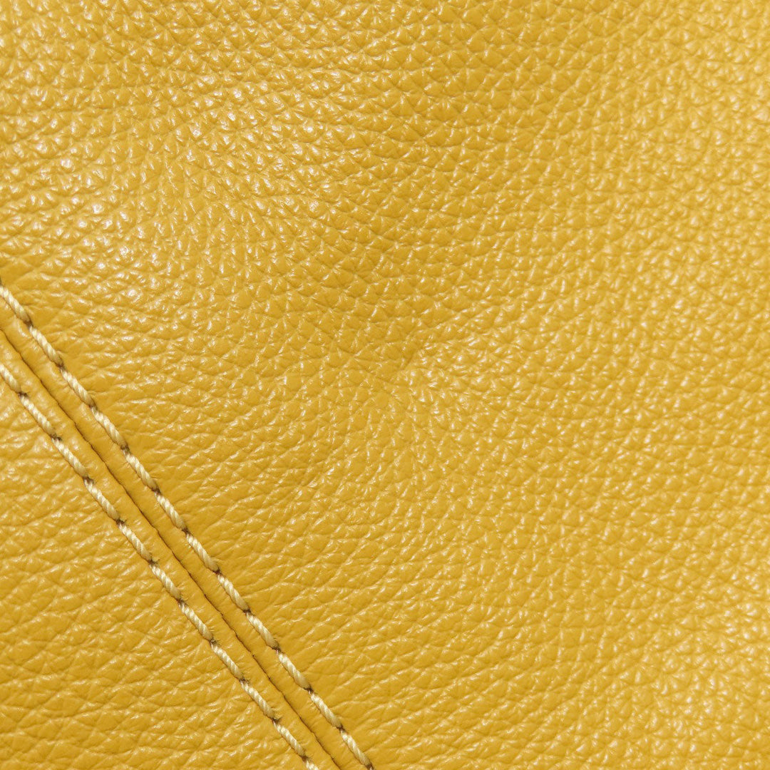 COACH Tote Bag F28997 leather yellow logo Women Used Authentic