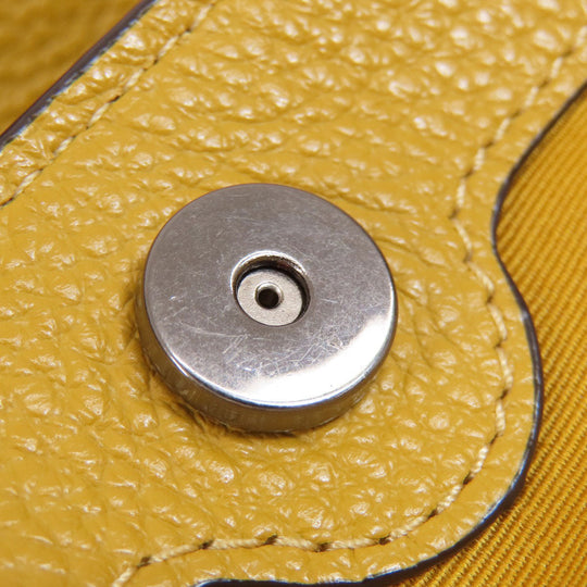 COACH Tote Bag F28997 leather yellow logo Women Used Authentic