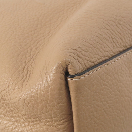 COACH Tote Bag CA165 leather beige Hose and carriage Women Used Authentic