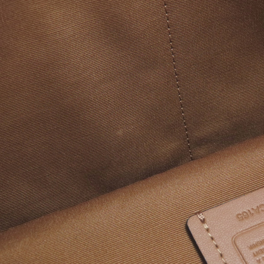 COACH Tote Bag CA165 leather beige Hose and carriage Women Used Authentic