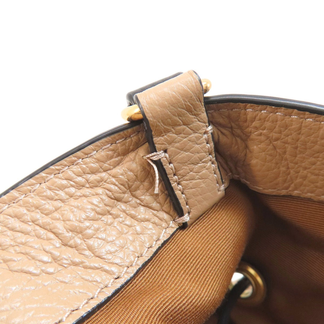 COACH Tote Bag CA165 leather beige Hose and carriage Women Used Authentic