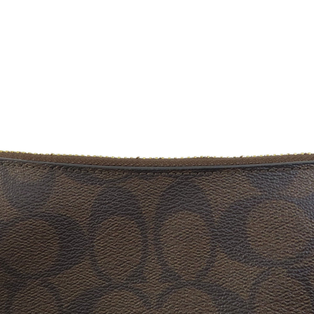 COACH Shoulder Bag F39527 PVC Dark brown Signature 2WAY