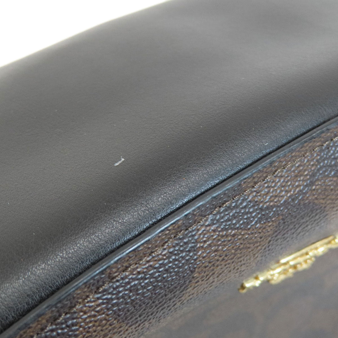 COACH Shoulder Bag F39527 PVC Dark brown Signature 2WAY