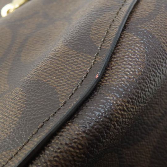 COACH Shoulder Bag F39527 PVC Dark brown Signature 2WAY