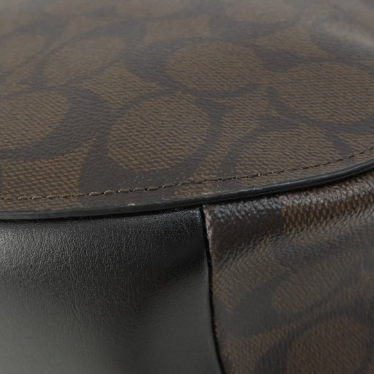 COACH Shoulder Bag F39527 PVC Dark brown Signature 2WAY