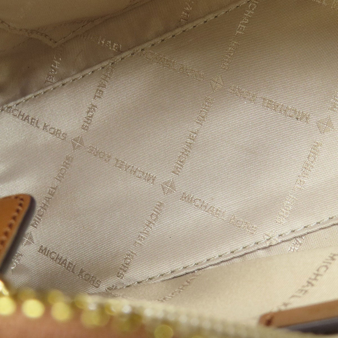 MICHAEL KORS Handbag PVC white MK Signature 2WAY