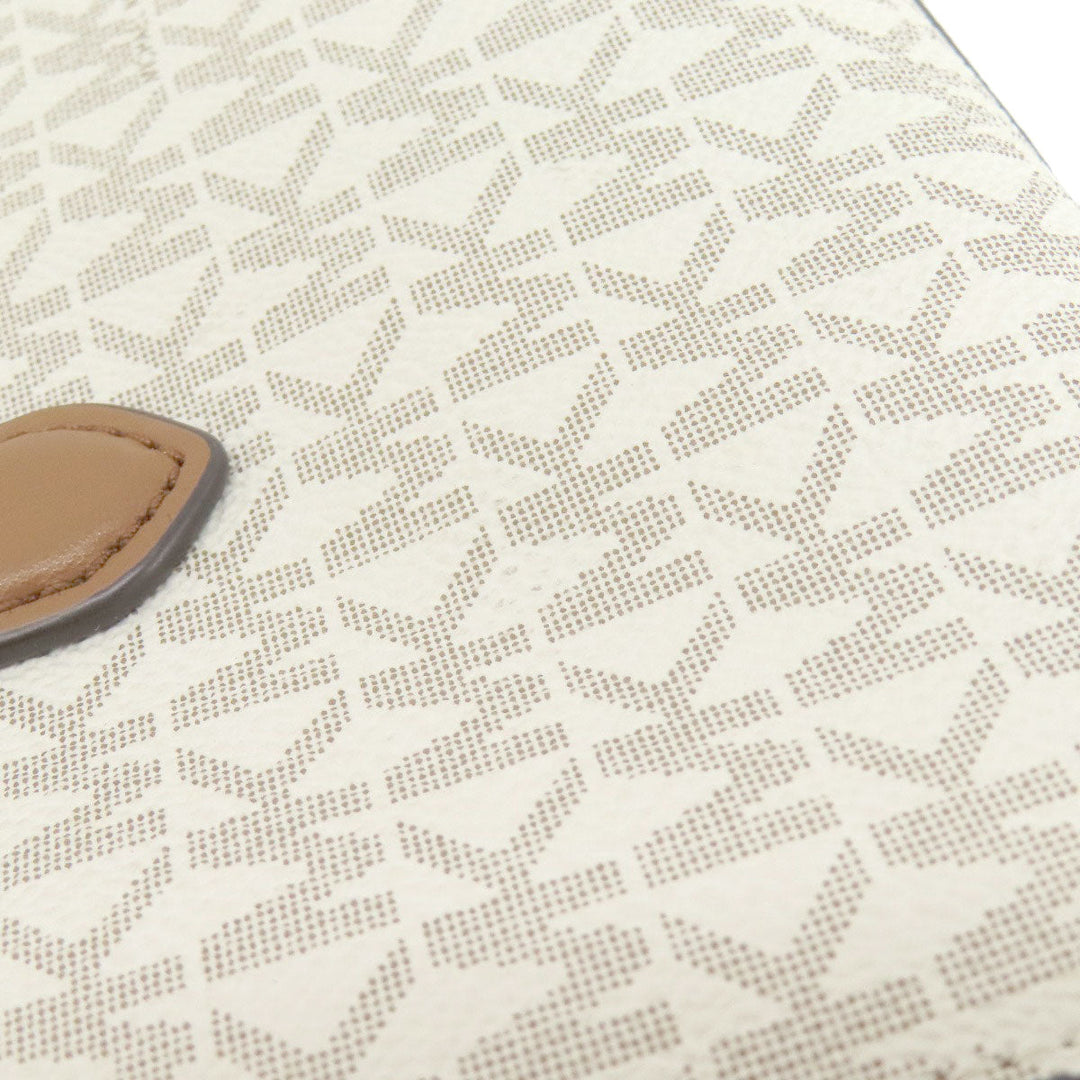 MICHAEL KORS Handbag PVC white MK Signature 2WAY