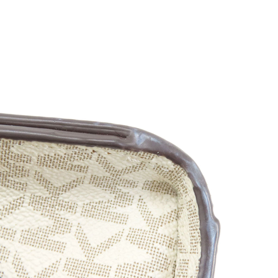 MICHAEL KORS Handbag PVC white MK Signature 2WAY