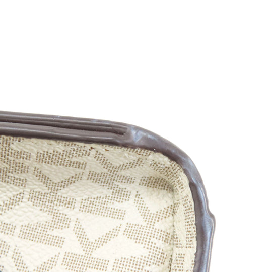 MICHAEL KORS Handbag PVC white MK Signature 2WAY