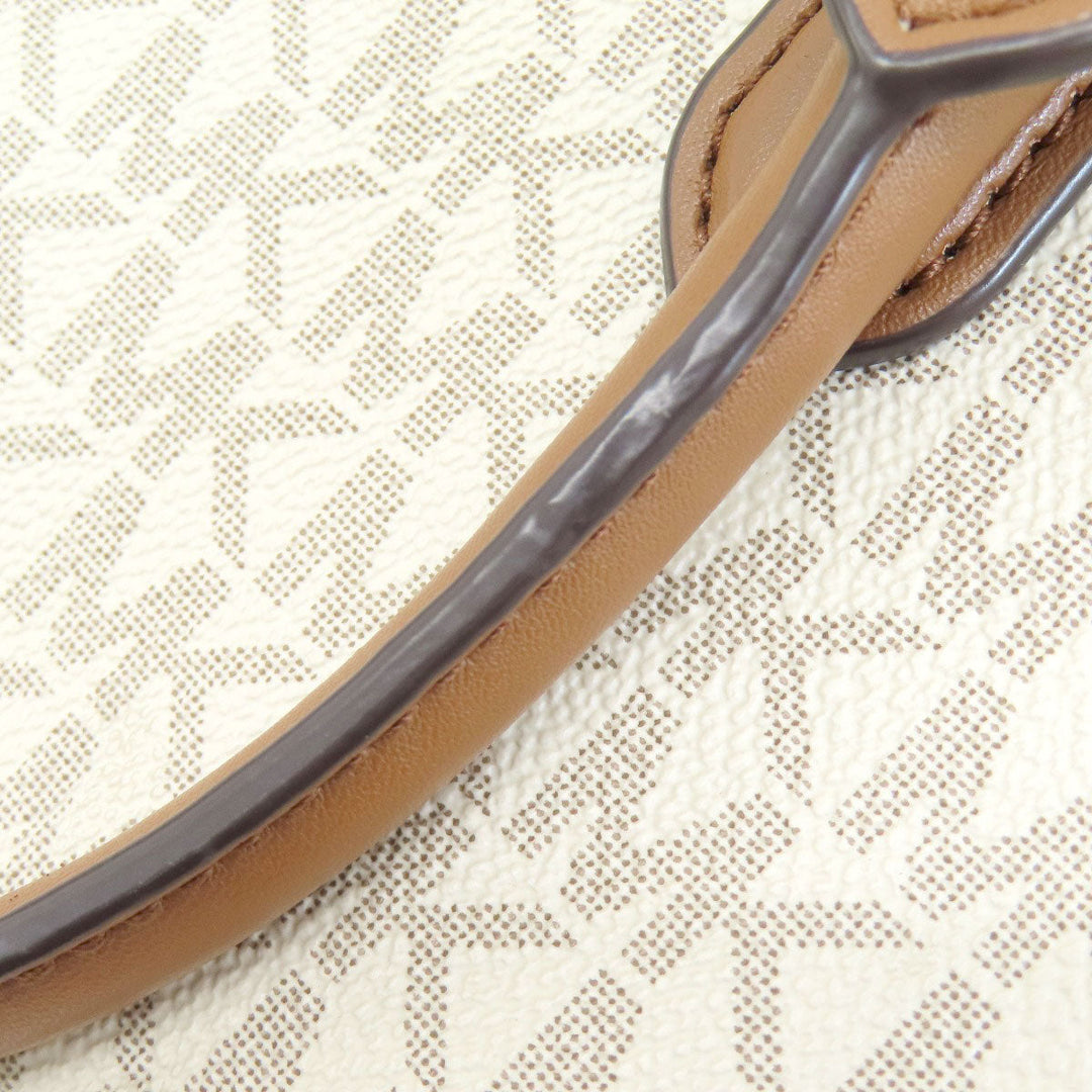 MICHAEL KORS Handbag PVC white MK Signature 2WAY