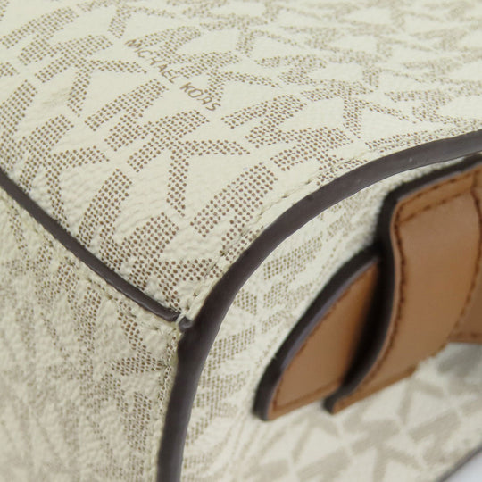 MICHAEL KORS Handbag PVC white MK Signature 2WAY