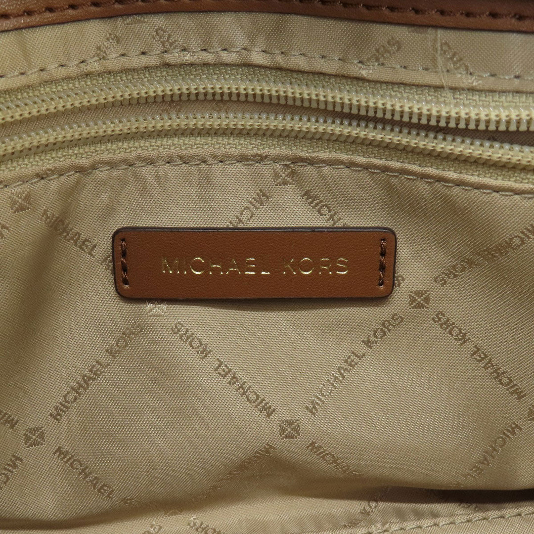 MICHAEL KORS Handbag PVC white MK Signature 2WAY