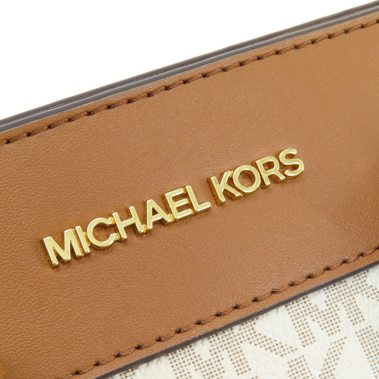 MICHAEL KORS Handbag PVC white MK Signature 2WAY