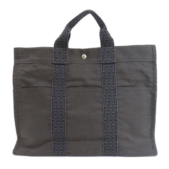 HERMES Tote Bag canvas gray