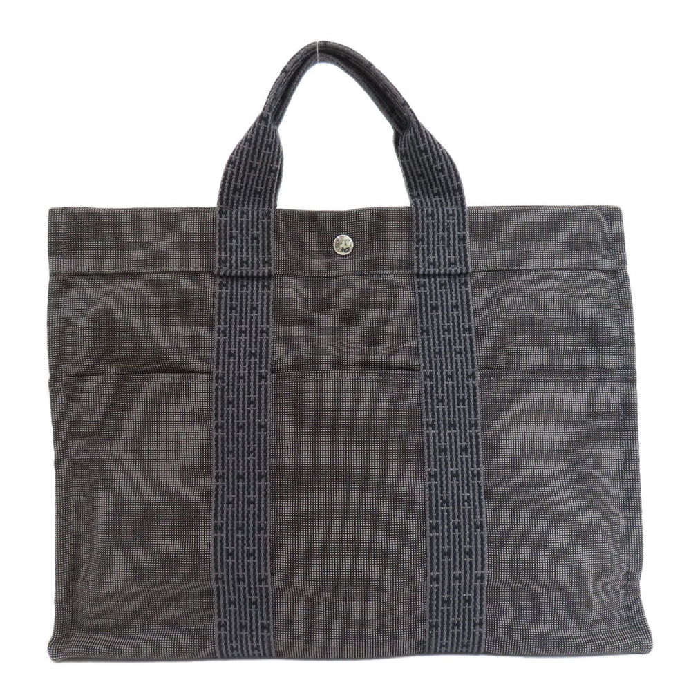 HERMES Tote Bag canvas gray