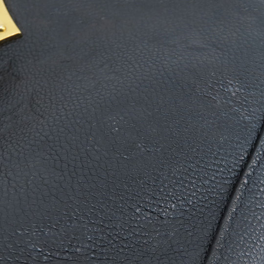 LOUIS VUITTON Shoulder Bag M44593 Ann Platt black Saintonge