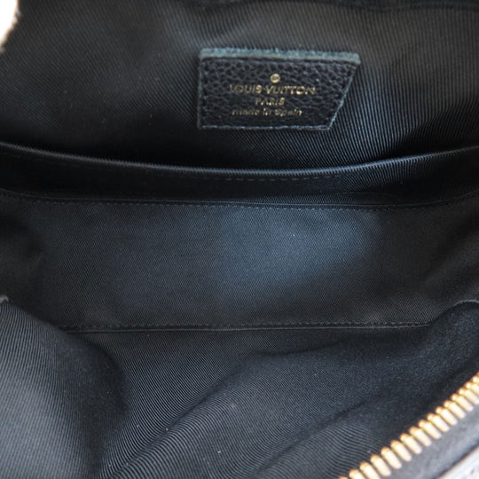 LOUIS VUITTON Shoulder Bag M44593 Ann Platt black Saintonge