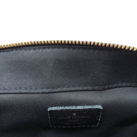 LOUIS VUITTON Shoulder Bag M44593 Ann Platt black Saintonge