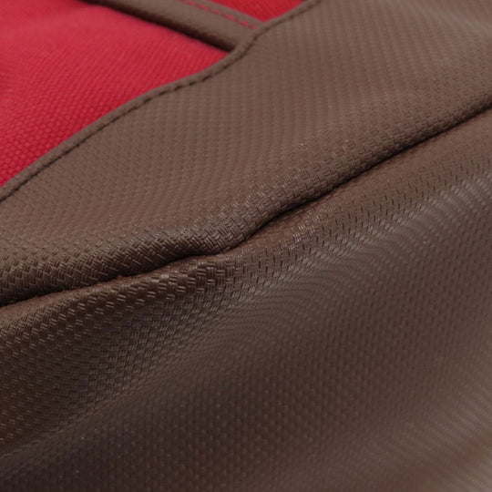 PORTER Tote Bag canvas Red logo Women Used Authentic