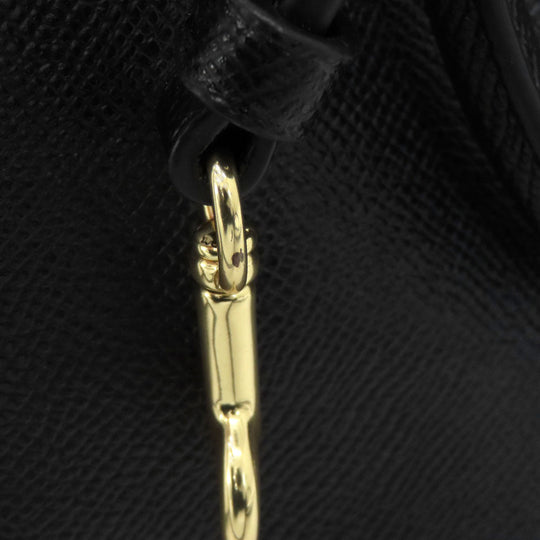 COACH Handbag F32202 leather black 2WAY Women Used Authentic