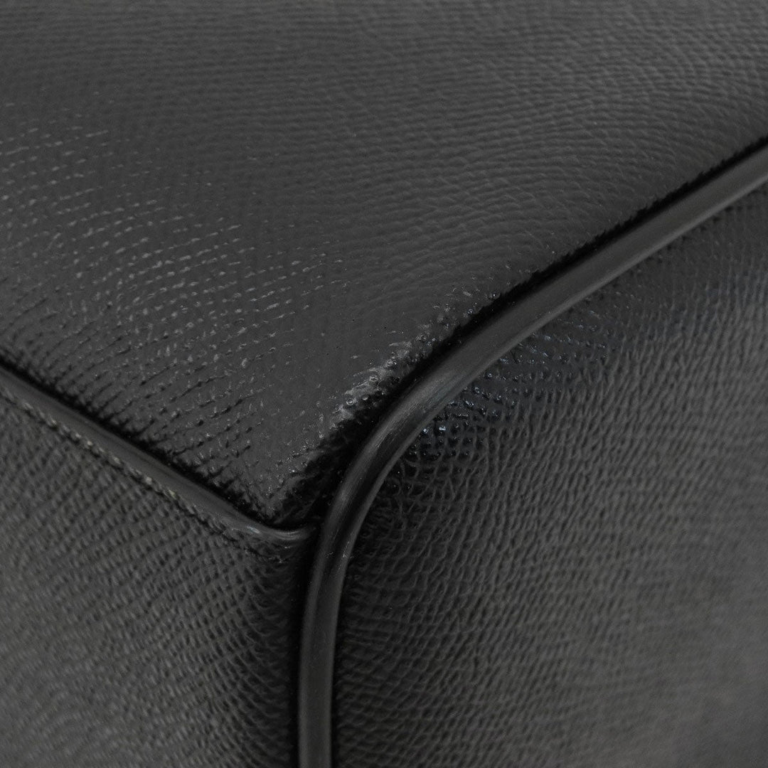 COACH Handbag F32202 leather black 2WAY Women Used Authentic