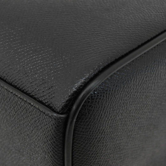 COACH Handbag F32202 leather black 2WAY Women Used Authentic