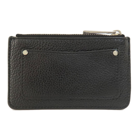 JIMMY CHOO Coin case leather black Star motif