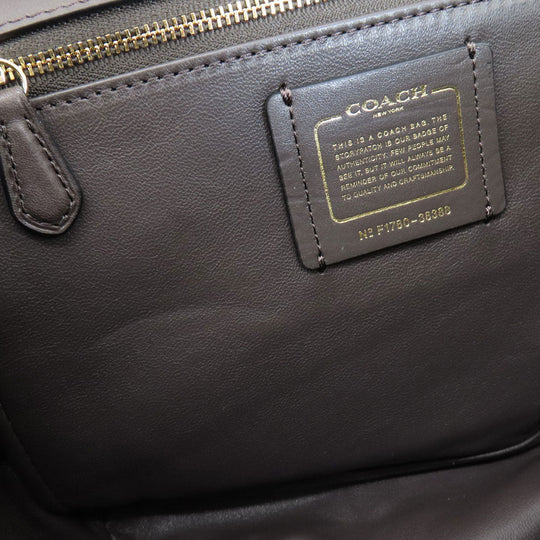 COACH Shoulder Bag 38388 leather Brown 2WAY Women Used Authentic