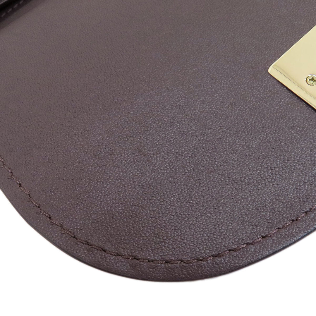 COACH Shoulder Bag 38388 leather Brown 2WAY Women Used Authentic