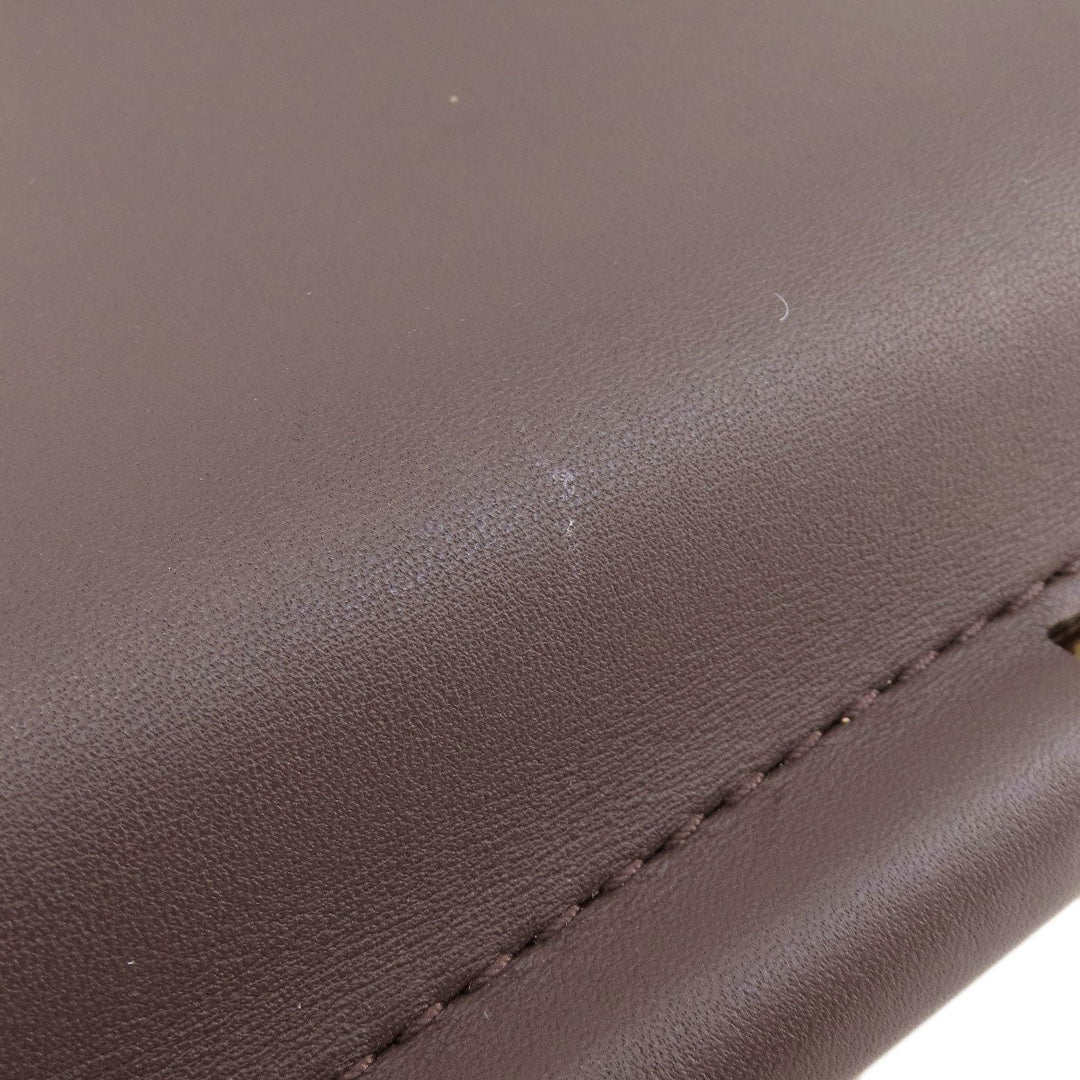 COACH Shoulder Bag 38388 leather Brown 2WAY Women Used Authentic