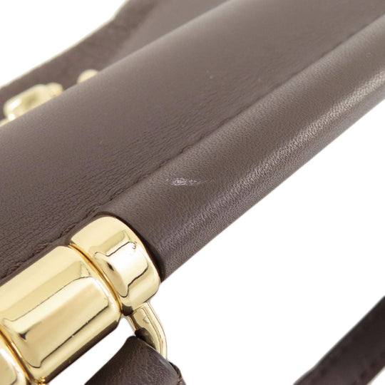 COACH Shoulder Bag 38388 leather Brown 2WAY Women Used Authentic